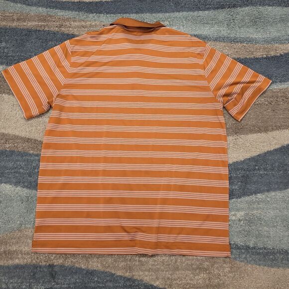 Nike Golf Tour Performance Dri-Fit Polo Shirt XXL 2XL Striped Burnt Orange - Picture 3 of 6